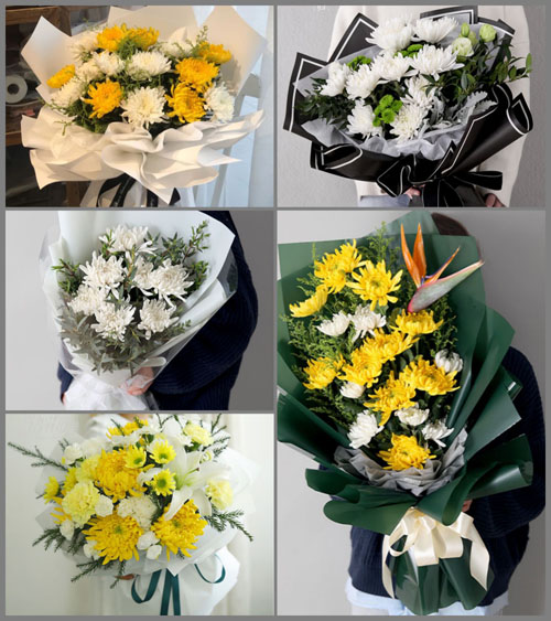 山东莱芜莱城区和庄镇草庙头村白事花束代送